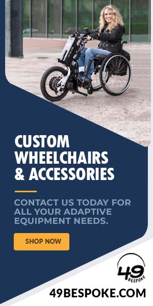 Advertisement - 49 Bespoke custom wheelchairs and accessories.